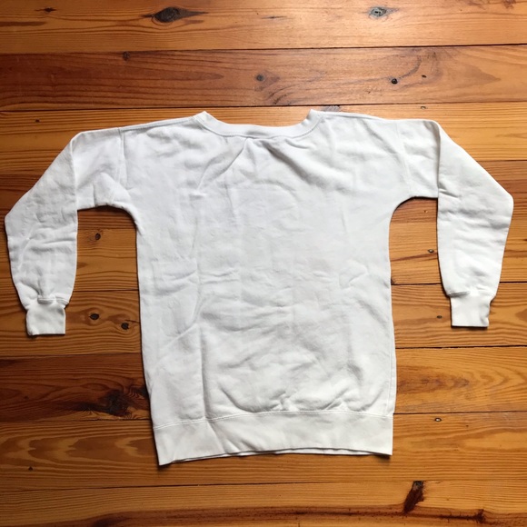 Nike White Crew Neck Just Do It Sweater, EUC, M - Picture 8 of 10